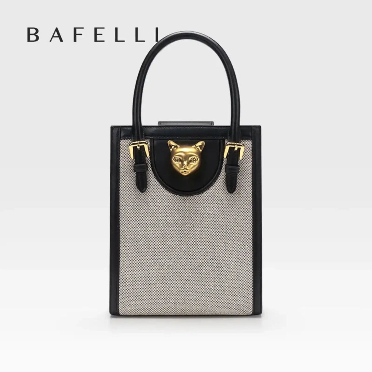 BAFELLI Genuine Leather Mini Tote Crossbody Bag in FLAXEN – product image 5