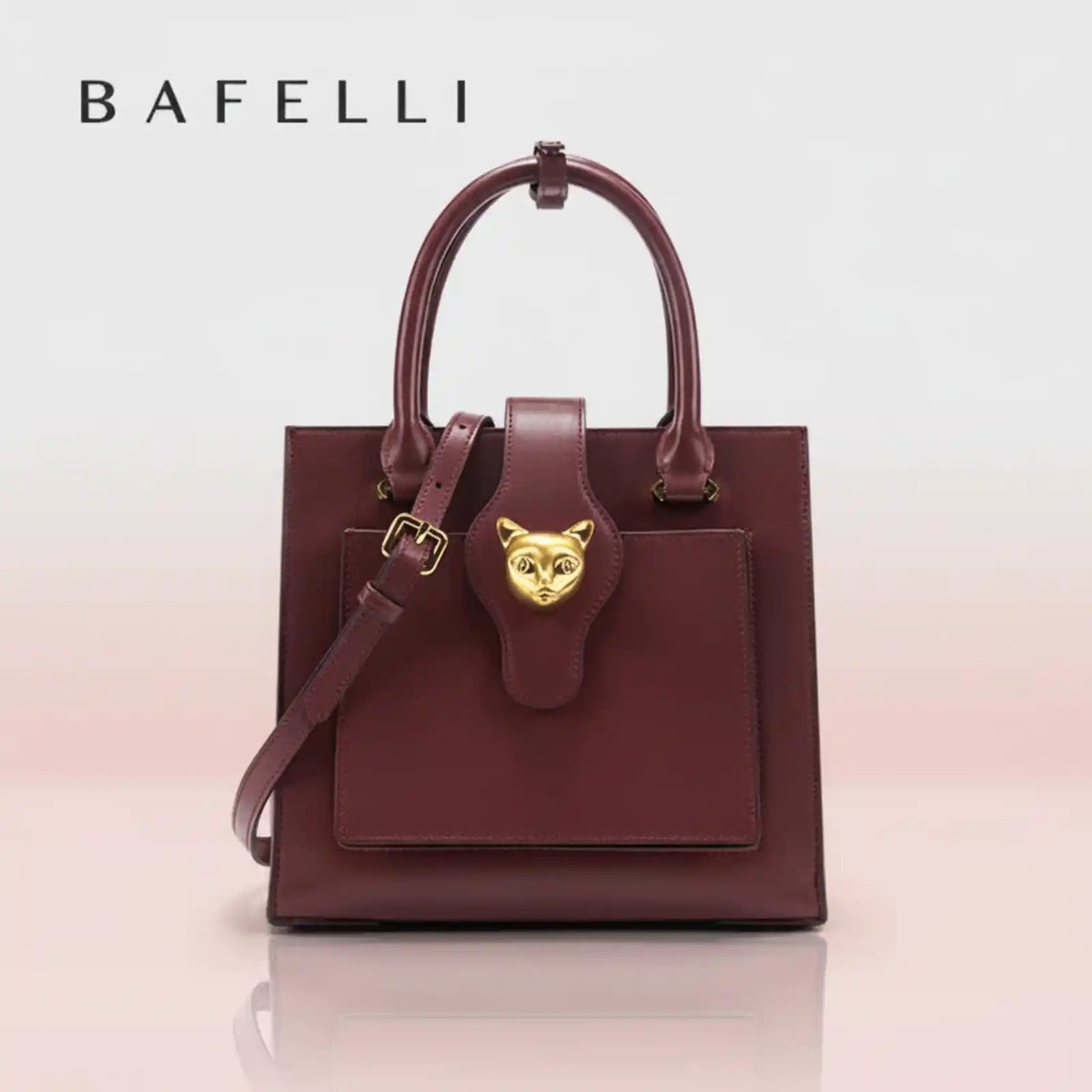 BAFELLI Genuine Leather Multi-Compartment Work Tote – product image 10
