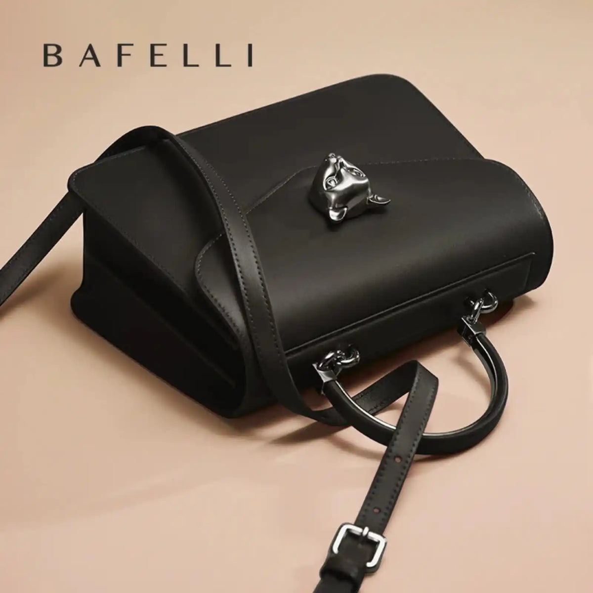 BAFELLI Genuine Leather Structured Shoulder Bag – product image 5