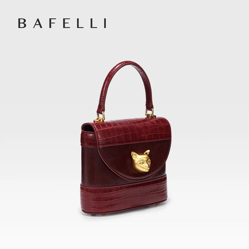 BAFELLI HANDBAG 2026 WOMEN'S NEW LEATHER PURSE EVENING DESIGNER BUCKET CAT LUXURY BRAND FASHION BUSINESS CASUAL BAGS Smash Price Shop