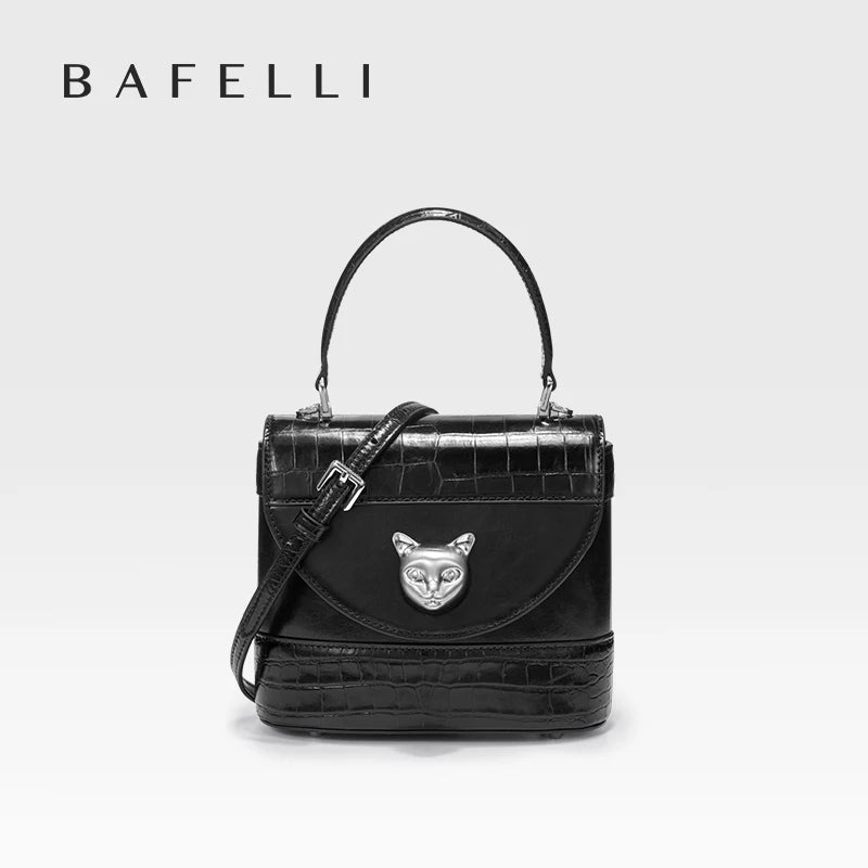 BAFELLI HANDBAG 2026 WOMEN'S NEW LEATHER PURSE EVENING DESIGNER BUCKET CAT LUXURY BRAND FASHION BUSINESS CASUAL BAGS Smash Price Shop