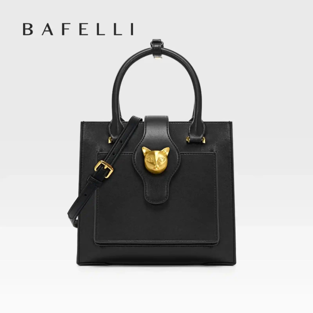 BAFELLI Structured Genuine Leather Shoulder Bag – product image 5