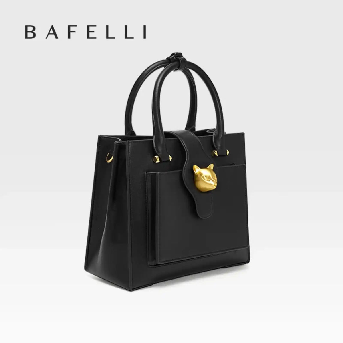 BAFELLI Structured Genuine Leather Shoulder Bag – product image 6