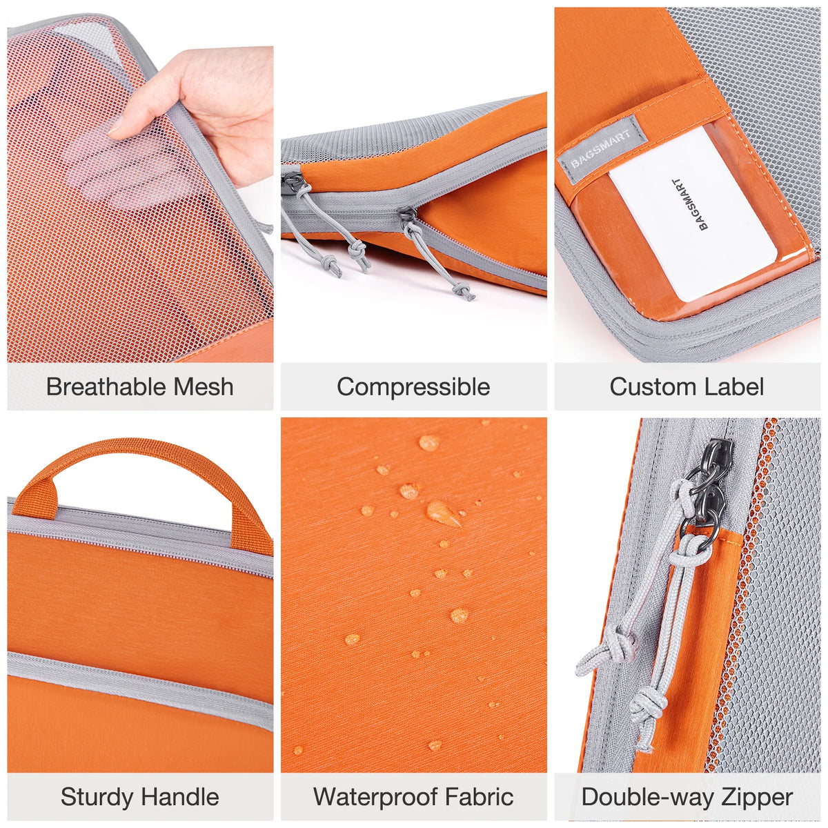 BAGSMART Compression Packing Cubes Travel Organizer Set – product image 3