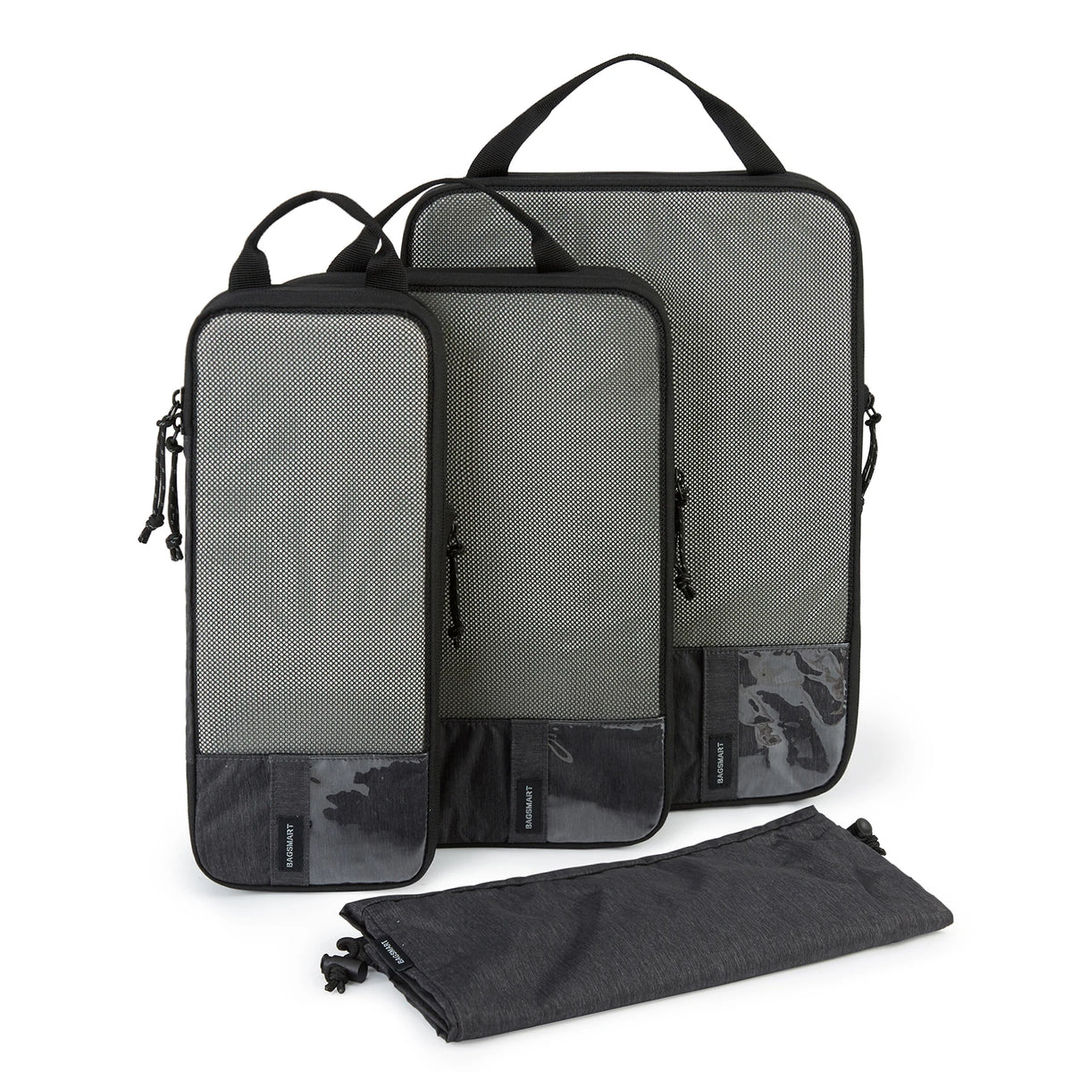 BAGSMART Compression Packing Cubes Travel Organizer Set in 4PC Black / China Mainland – product image 11
