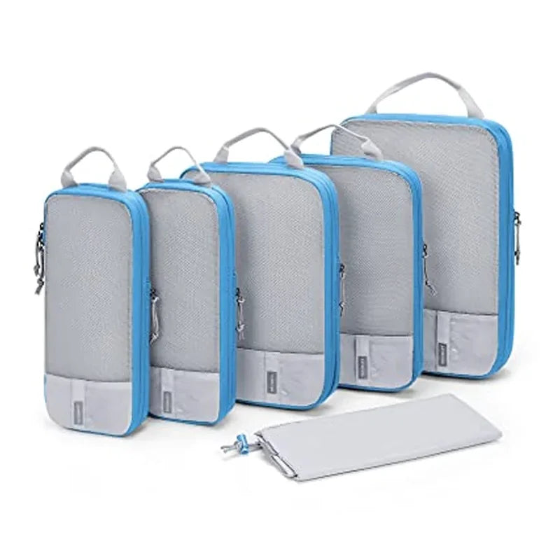 BAGSMART Compression Packing Cubes Travel Organizer Set in 6PC Blue / China Mainland – product image 12