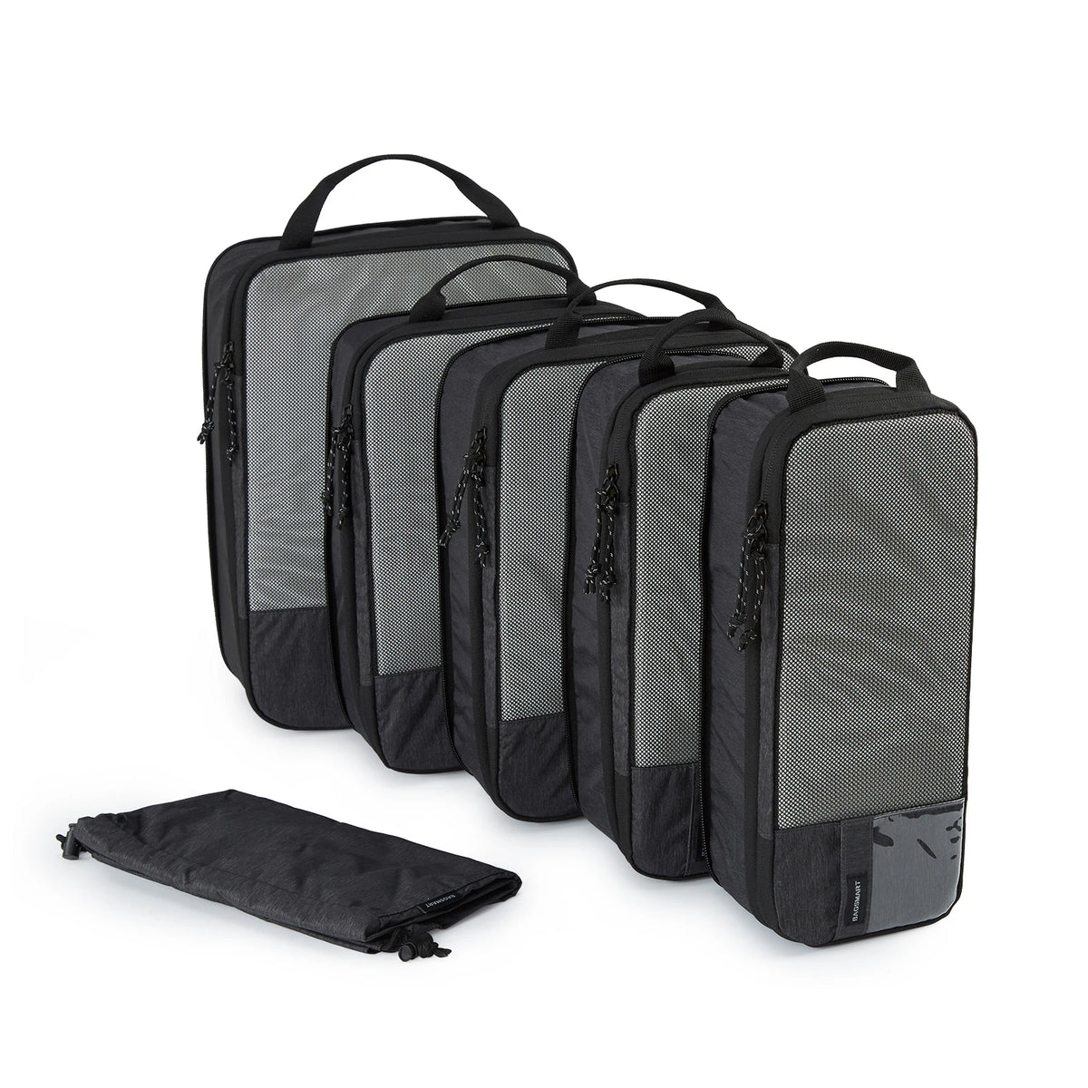BAGSMART Compression Packing Cubes Travel Organizer Set in 6PC Black / China Mainland – product image 14