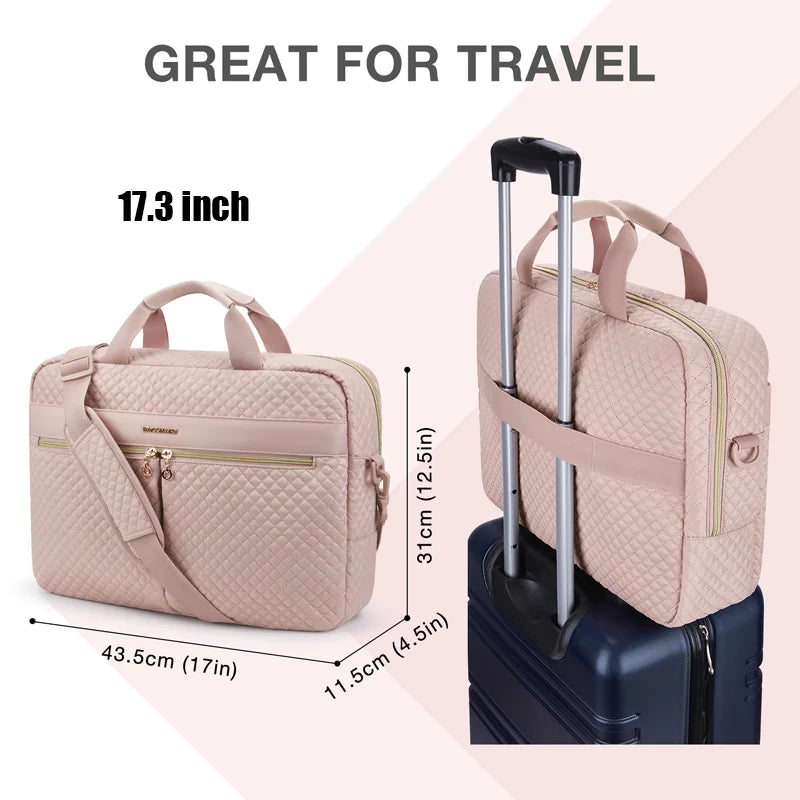 BAGSMART Large Capacity 17 inch Laptop Bag Shoulder Messenger Notebook Pouch Briefcase Office Travel Business Computer HandBag Smash Price Shop