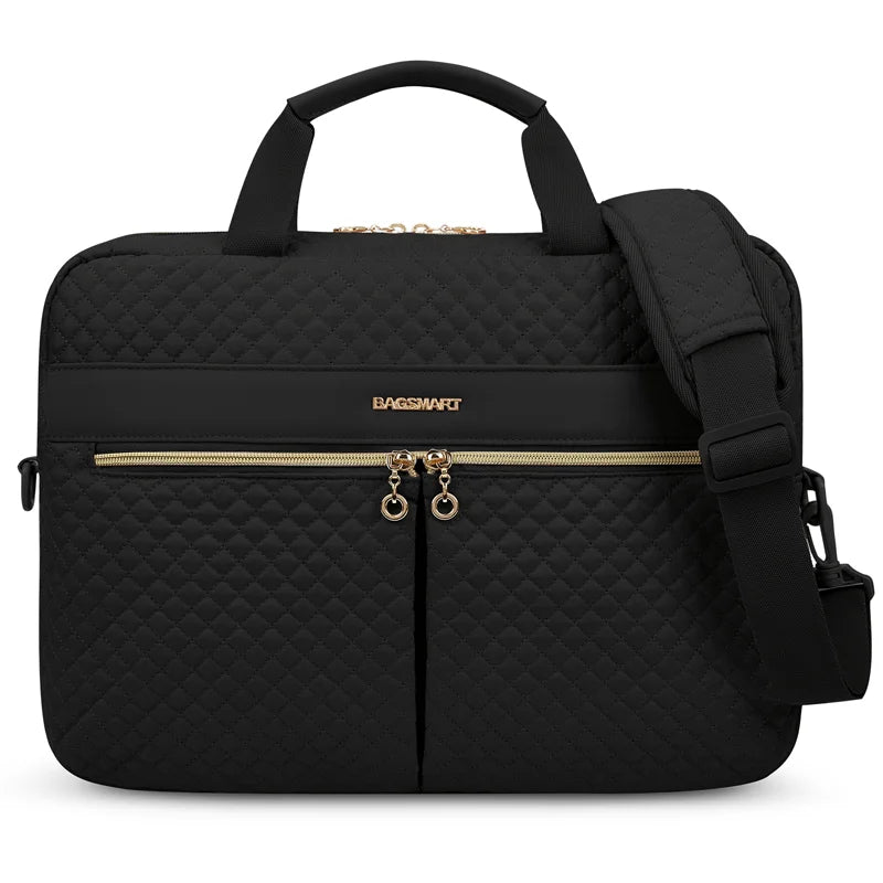 BAGSMART Large Capacity 17 inch Laptop Bag Shoulder Messenger Notebook Pouch Briefcase Office Travel Business Computer HandBag Smash Price Shop
