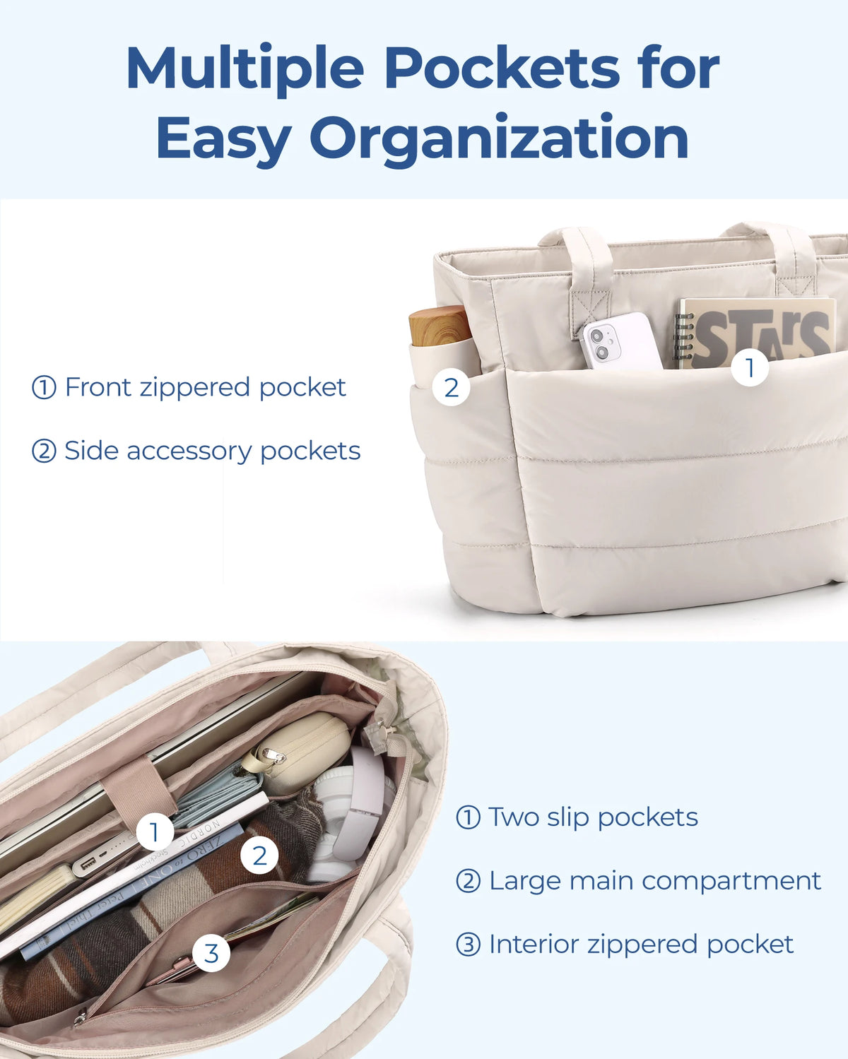 BAGSMART Large Lightweight 15.6-Inch Laptop Tote Bag Smash Price Shop Laptop Tote
