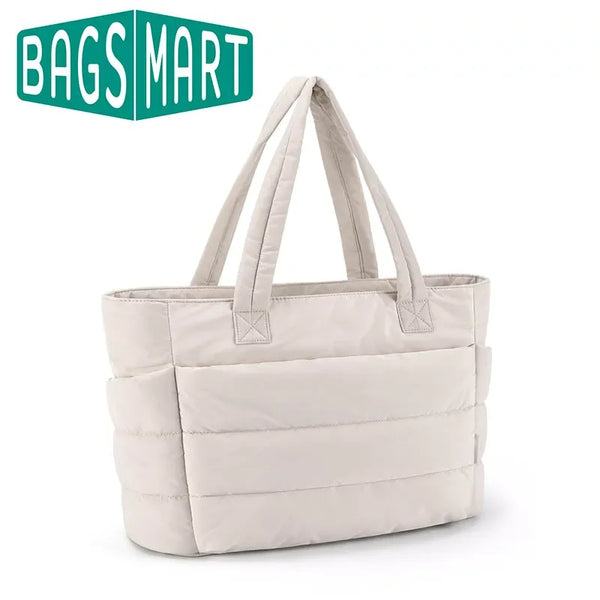 BAGSMART Large Lightweight 15.6-Inch Laptop Tote Bag