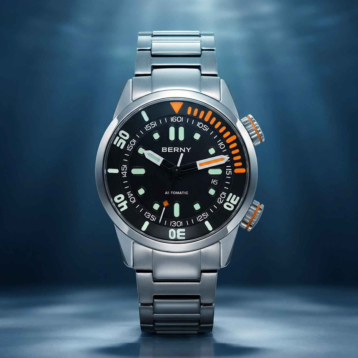 BERNY AM339M Dive Watch – 200M Automatic Sapphire Smash Price Shop Men's Watch