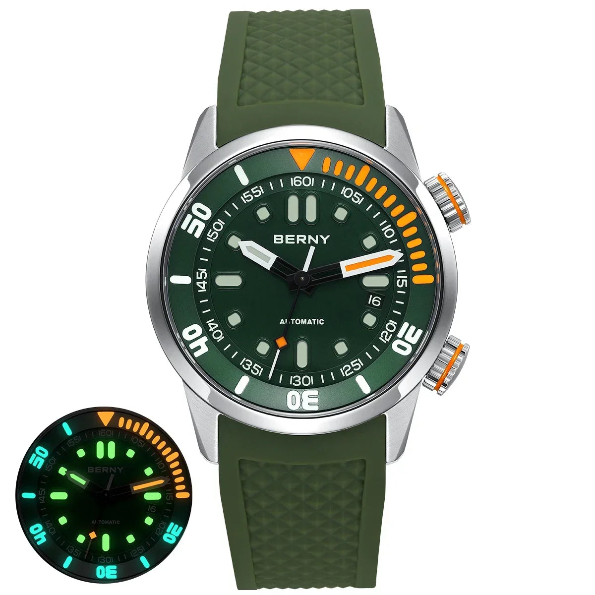 BERNY AM339M Dive Watch – 200M Waterproof Automatic Watch