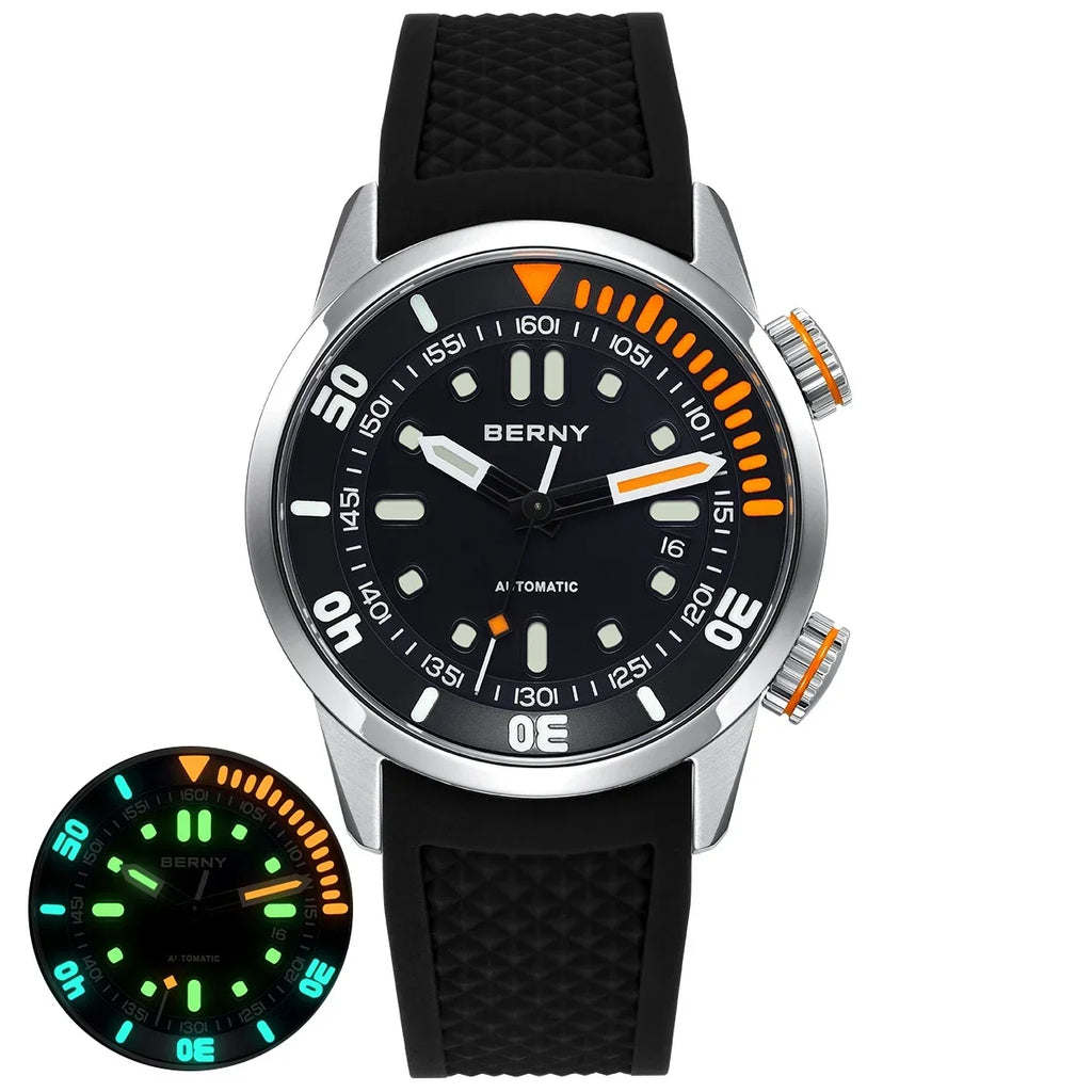BERNY AM339M Dive Watch – 200M Waterproof Automatic Watch