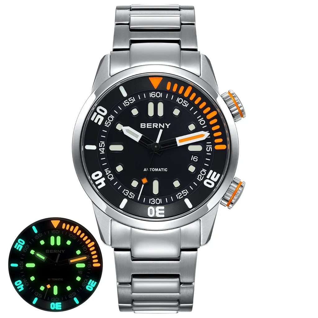 BERNY AM339M Dive Watch – 200M Waterproof Automatic Watch