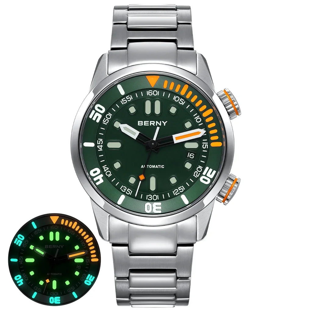 BERNY AM339M Dive Watch – 200M Waterproof Automatic Watch