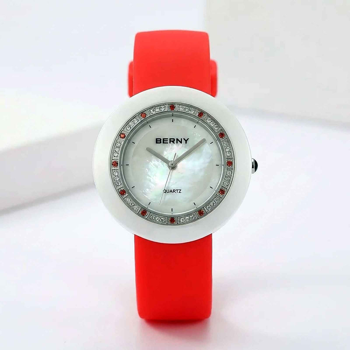 BERNY Diamond Women’s Watch – Lightweight Luxury Quartz Smash Price Shop Women's Watch
