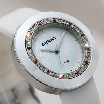 BERNY Diamond Women’s Watch – Lightweight Luxury Quartz Smash Price Shop Women's Watch