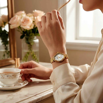 BERNY Gold Watch & Bracelet Set – Elegant Women’s Gift Smash Price Shop Women's Watch