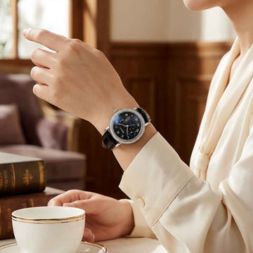 BERNY Moon Phase Women’s Watch – Elegant Leather Smash Price Shop Women's Watch
