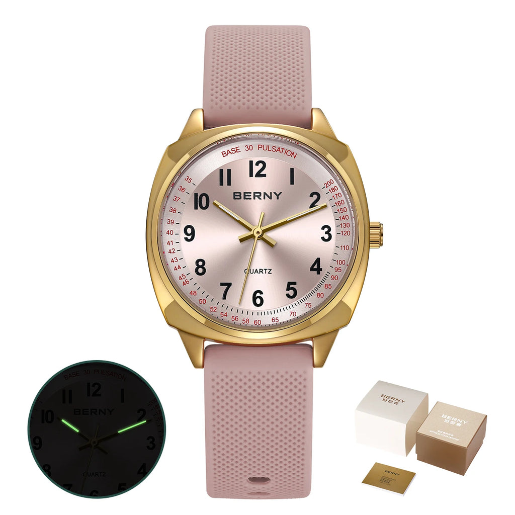 BERNY Nurse Women’s Watch – Easy-Read Quartz