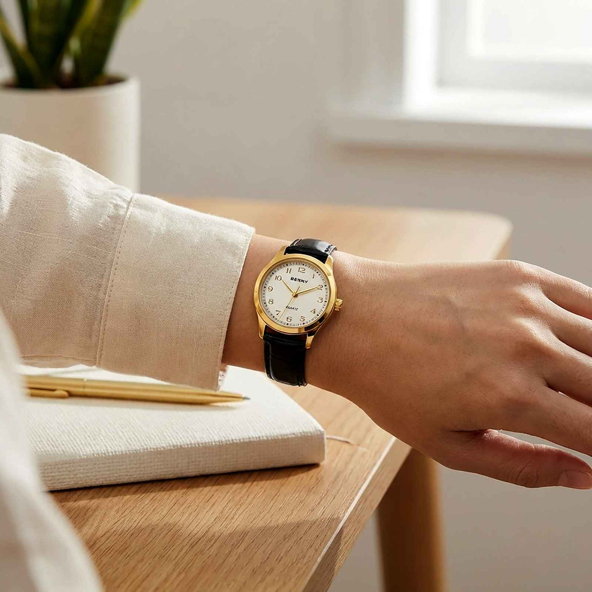BERNY Ultra-Thin Gold Ladies Watch – Elegant Quartz Smash Price Shop Watch