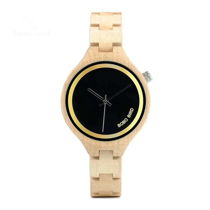 BOBO BIRD WP16 Women’s Wooden Watch – Custom Logo, Quartz, Eco-Friendly