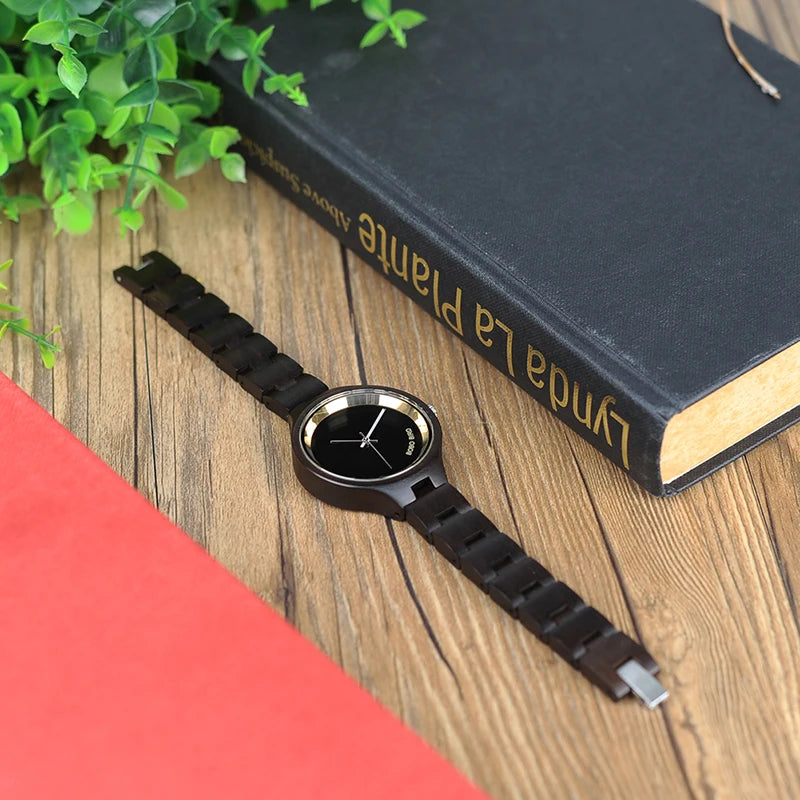 BOBO BIRD WP16 Women’s Wooden Watch – Custom Logo, Quartz, Eco-Friendly