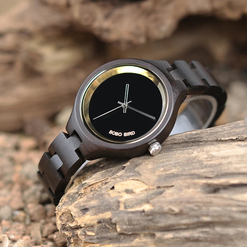 BOBO BIRD WP16 Women’s Wooden Watch – Custom Logo, Quartz, Eco-Friendly