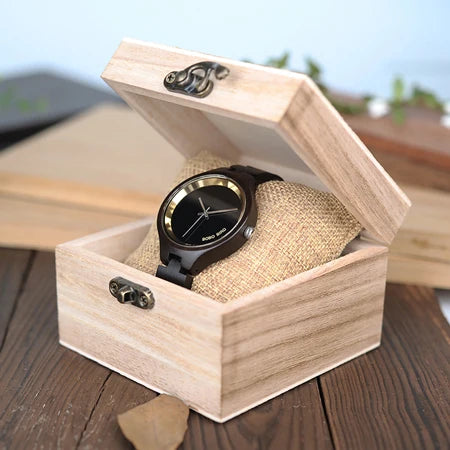 BOBO BIRD WP16 Women’s Wooden Watch – Custom Logo, Quartz, Eco-Friendly