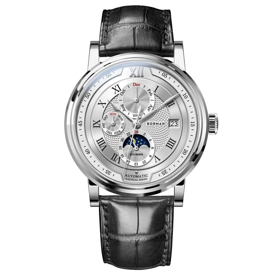 BORMAN 3868 Men’s Automatic Watch – Sapphire Calendar Luxury 50M Smash Price Shop Men's Watch