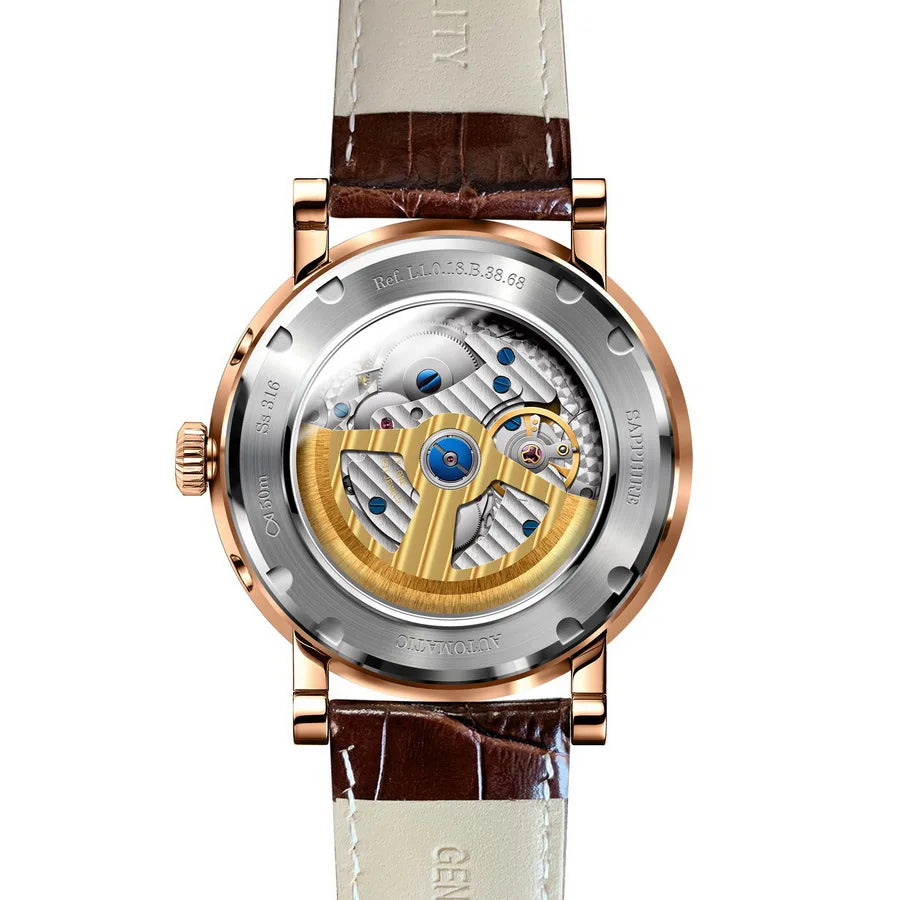 BORMAN 3868 Men’s Automatic Watch – Sapphire Calendar Luxury 50M