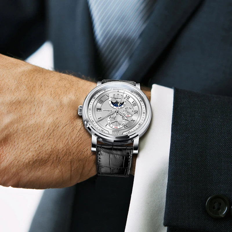 BORMAN 3868 Men’s Automatic Watch – Sapphire Calendar Luxury 50M Smash Price Shop Men's Watch