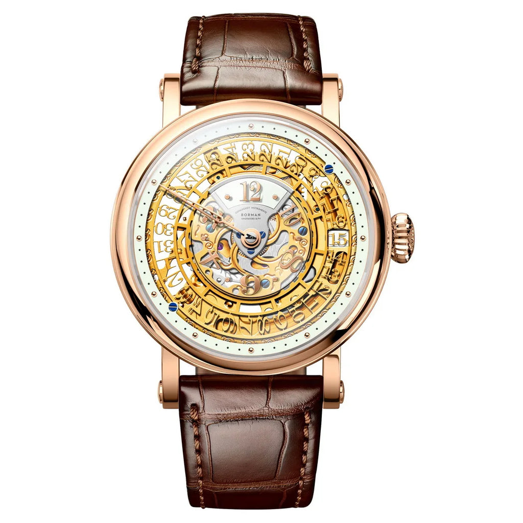 BORMAN 3901 Men’s Automatic Skeleton Watch – Dual Sapphire Luminous Luxury