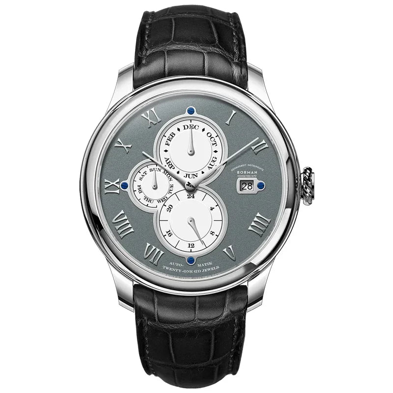 BORMAN BM18011 Men’s Automatic Watch – Calendar Sapphire Business Classic Smash Price Shop Men's Watch