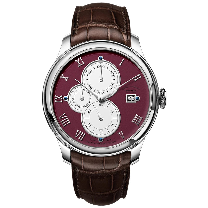 BORMAN BM18011 Retro Automatic Men’s Watch – Sapphire Calendar 50M Smash Price Shop Men's Watch