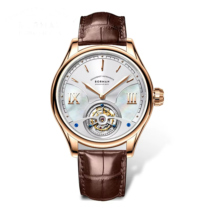 BORMAN BM38886 Flying Tourbillon Men’s Watch – Double Sapphire Mechanical Smash Price Shop Men's Watch