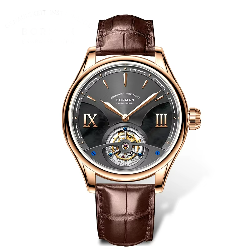 BORMAN BM38886 Flying Tourbillon Men’s Watch – Double Sapphire Mechanical