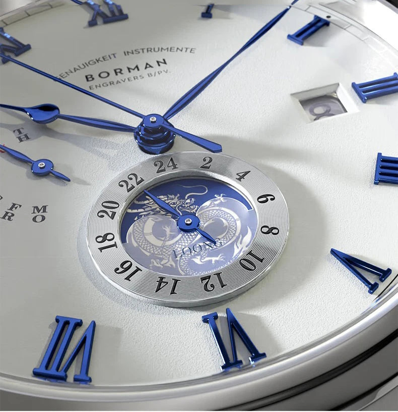 BORMAN BM3908 Men’s Automatic Watch – Sapphire Luminous 24H Waterproof