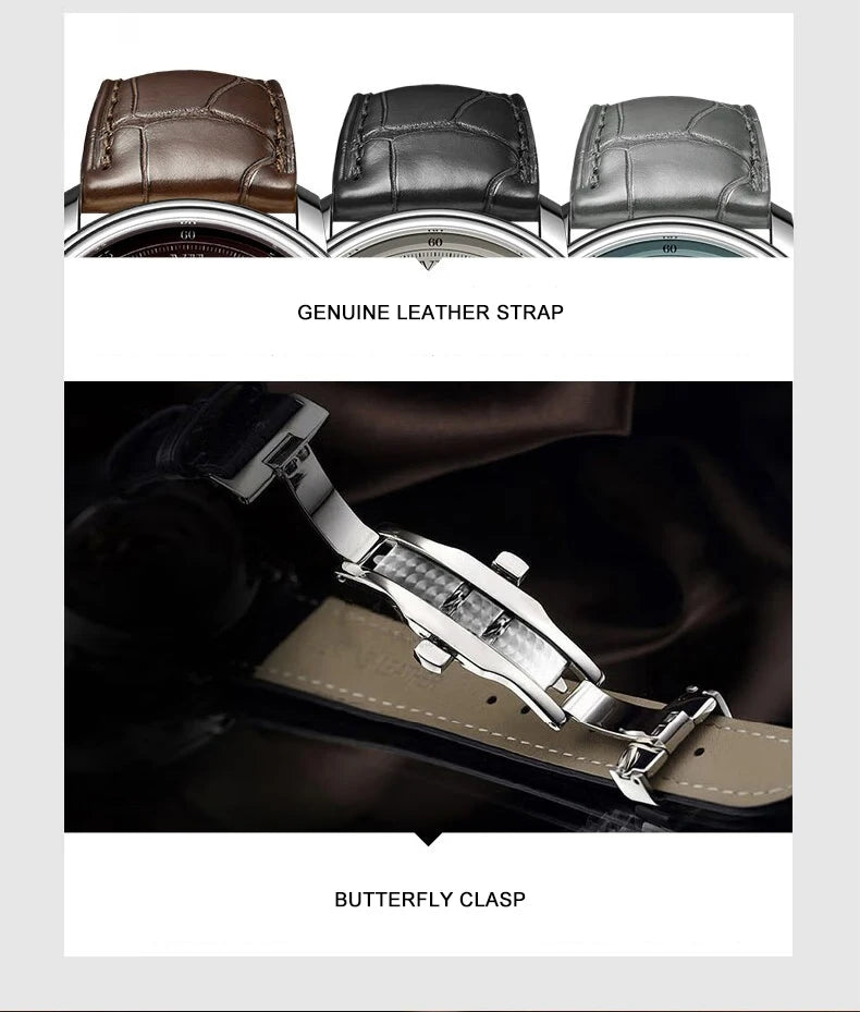 BORMAN BM3908 Men’s Automatic Watch – Sapphire Luminous 24H Waterproof