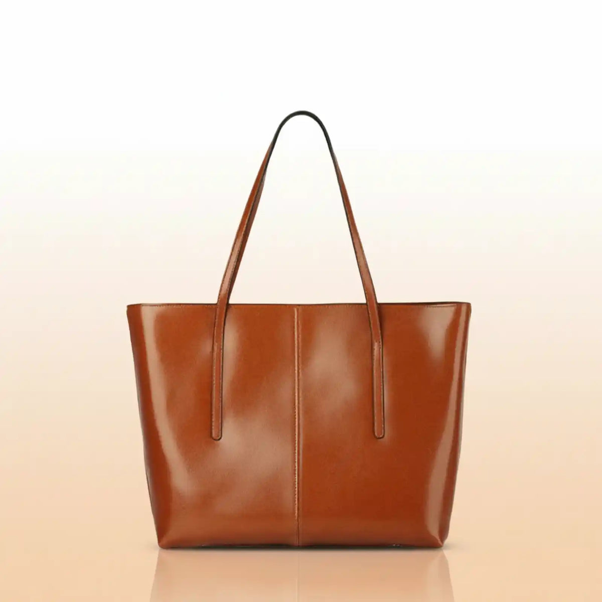 Burminsa Genuine Leather Work Tote Bag in Brown – product image 8