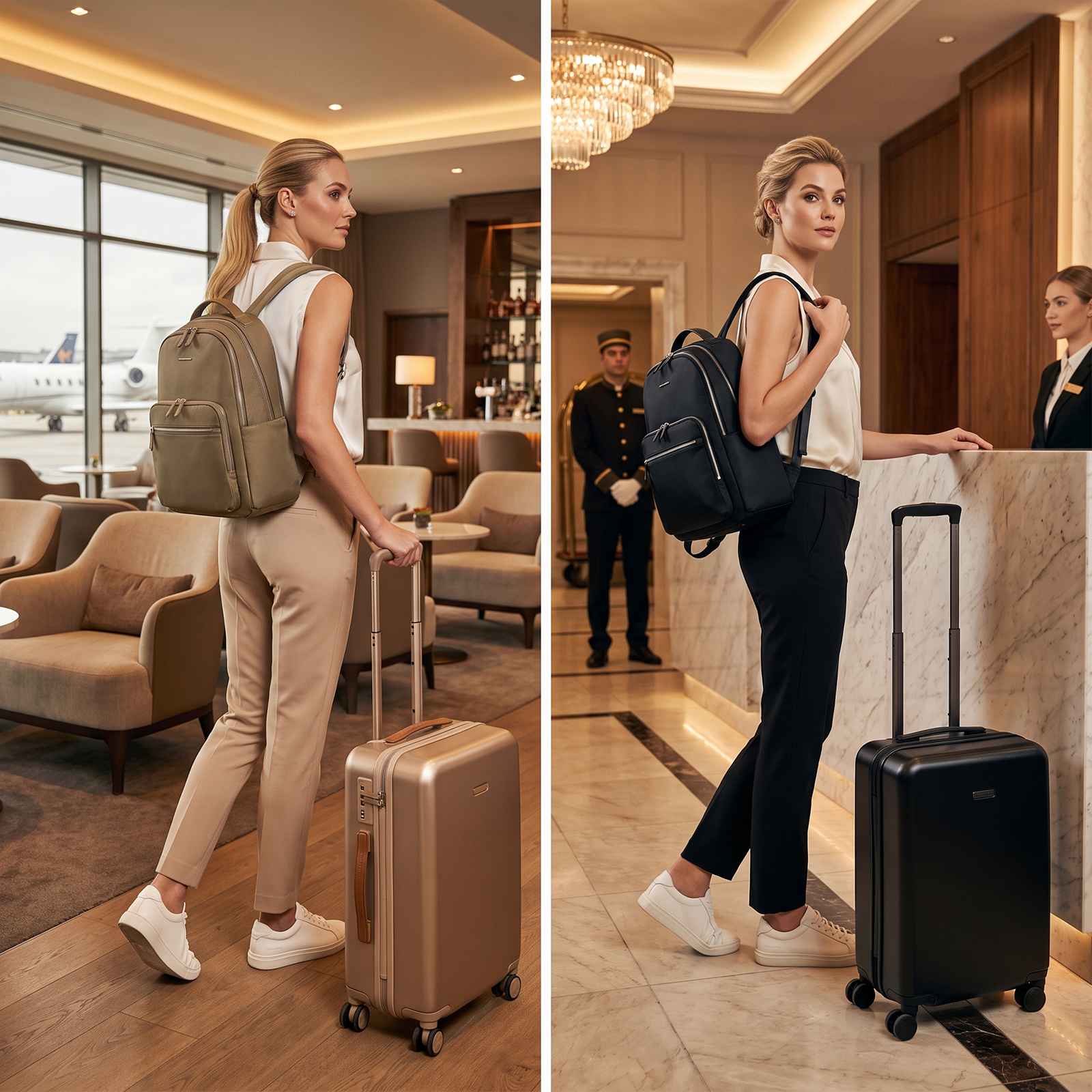 Cabin Travel Backpack with Shoe Compartment – lifestyle image 4