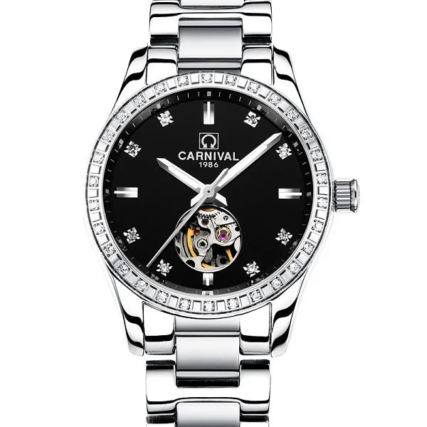 CARNIVAL 2025 Automatic Women’s Watch – Sapphire, Calendar, Waterproof