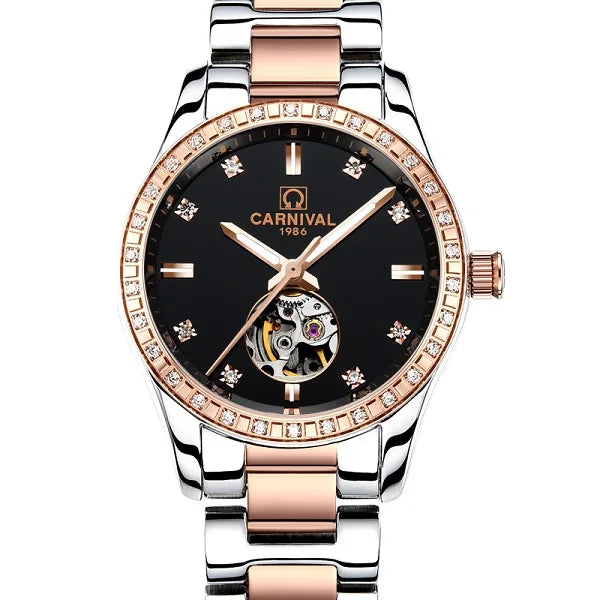 CARNIVAL 2025 Automatic Women’s Watch – Sapphire, Calendar, Waterproof