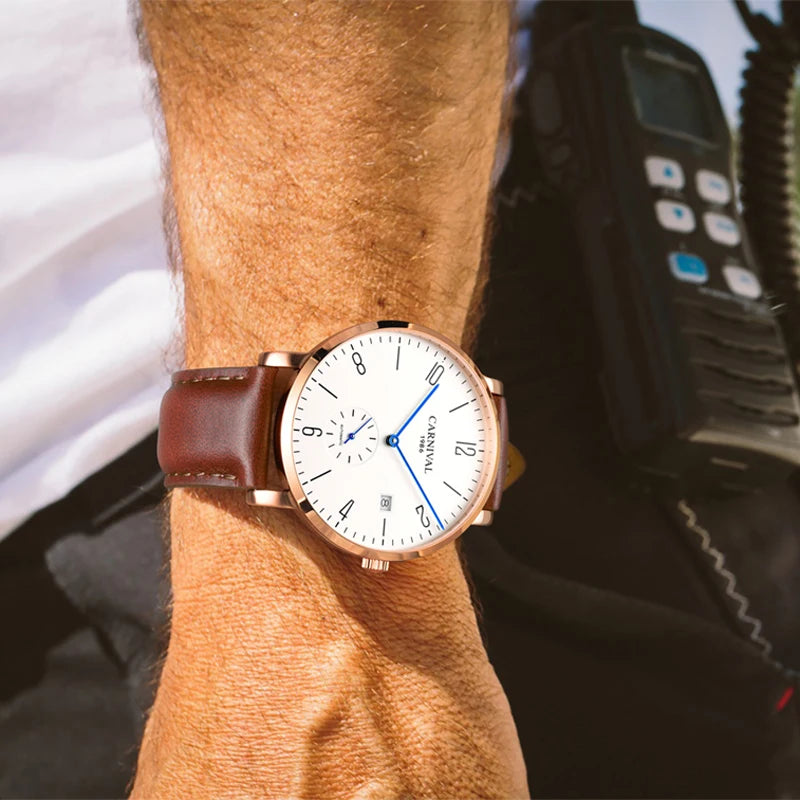 Carnival Ultra-Thin Mechanical Watch for Men 8017