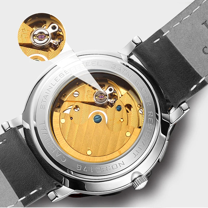 Carnival Ultra-Thin Mechanical Watch for Men 8017 Smash Price Shop Watch
