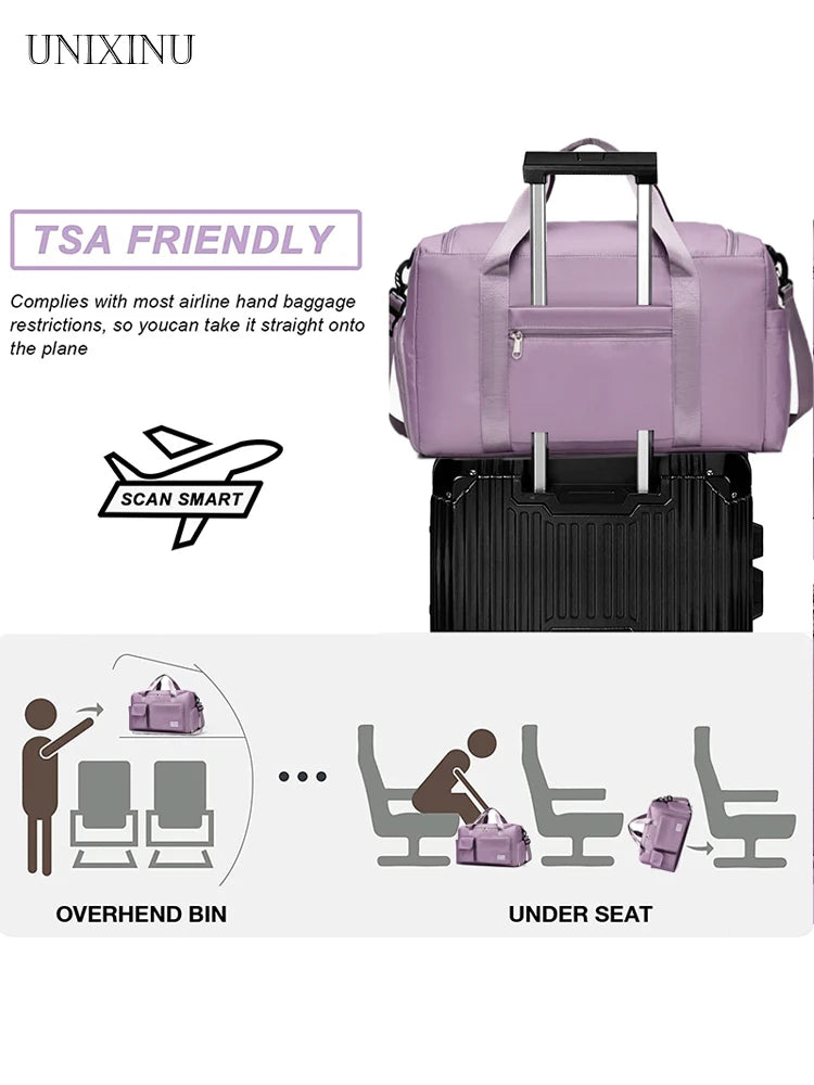 Carry-On Weekender Travel Bag with Shoe Compartment – product image 8