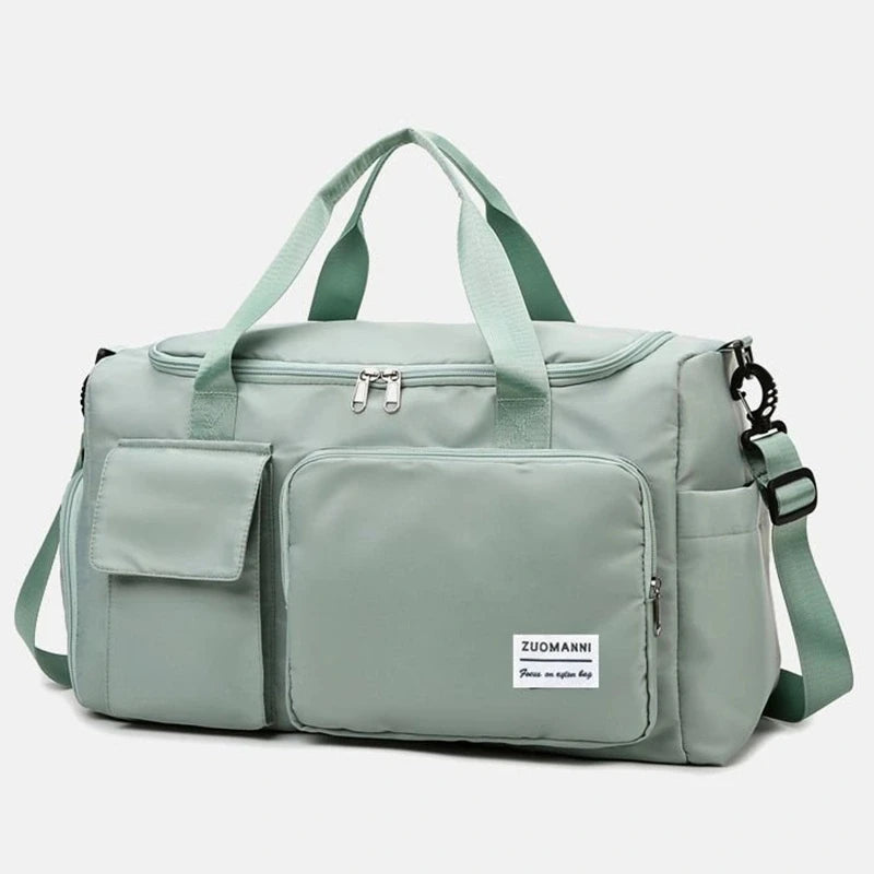 Carry-On Weekender Travel Bag with Shoe Compartment in light green – product image 12