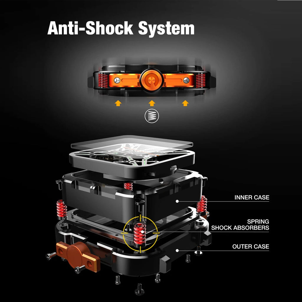 CIGA Design Square Skeleton Automatic Watch for Men