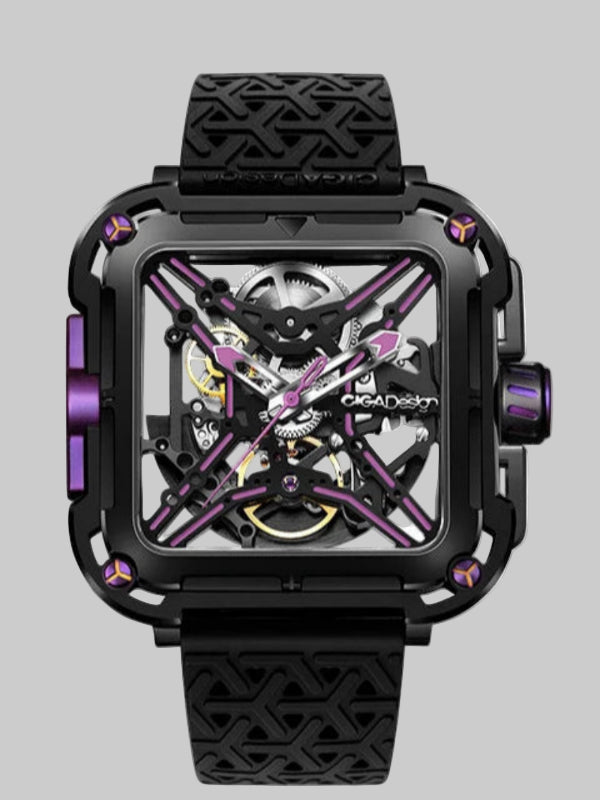 CIGA Design Square Skeleton Automatic Watch for Men